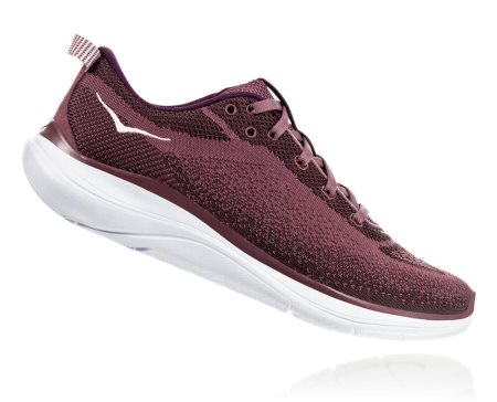 Hoka One One Hupana Flow Ženske Pohodni Čevlji Roza Rjava / Globoko Burgundija SI-306285I